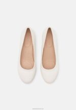 Z62T1651 Women Anna Field Leather Comfort Classic Heels White - Image 6