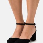 Z62T1653 Women Anna Field Leather Classic Heels Black