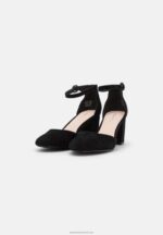 Z62T1653 Women Anna Field Leather Classic Heels Black - Image 3