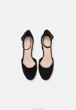 Z62T1653 Women Anna Field Leather Classic Heels Black - Image 6