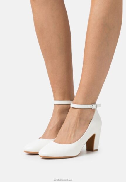 Z62T1654 Women Anna Field Classic Heels White