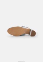 Z62T1659 Women Anna Field Leather Classic Heels Light Blue - Image 5