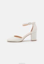 Z62T1661 Women Anna Field Leather Classic Heels White - Image 2
