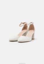 Z62T1661 Women Anna Field Leather Classic Heels White - Image 3