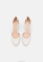Z62T1661 Women Anna Field Leather Classic Heels White - Image 6