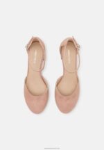 Z62T1666 Women Anna Field Leather Classic Heels Light Pink - Image 6