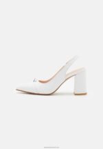 Z62T1670 Women Anna Field Leather Classic Heels White - Image 2