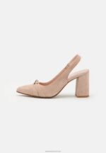 Z62T1671 Women Anna Field Leather Classic Heels Light Pink - Image 2