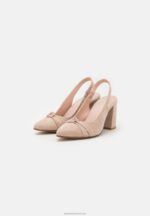 Z62T1671 Women Anna Field Leather Classic Heels Light Pink - Image 3