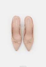 Z62T1671 Women Anna Field Leather Classic Heels Light Pink - Image 6