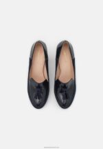 Z62T1672 Women Anna Field Leather Classic Heels Dark Blue - Image 6