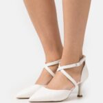 Z62T1674 Women Anna Field Classic Heels White
