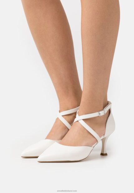 Z62T1674 Women Anna Field Classic Heels White