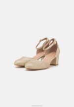 Z62T1677 Women Anna Field Classic Heels Gold - Image 3