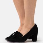 Z62T1678 Women Anna Field Leather Classic Heels Black