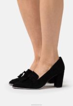 Z62T1678 Women Anna Field Leather Classic Heels Black