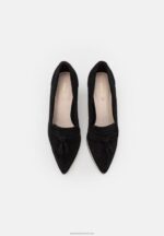 Z62T1678 Women Anna Field Leather Classic Heels Black - Image 6