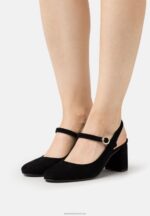 Z62T1685 Women Anna Field Leather Classic Heels Black