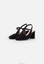 Z62T1685 Women Anna Field Leather Classic Heels Black - Image 3