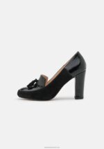 Z62T1686 Women Anna Field Leather Classic Heels Black - Image 2