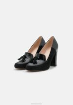 Z62T1686 Women Anna Field Leather Classic Heels Black - Image 3