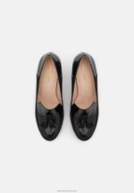 Z62T1686 Women Anna Field Leather Classic Heels Black - Image 6