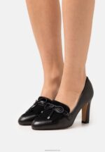 Z62T1688 Women Anna Field Leather Classic Heels Black