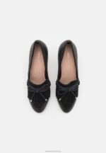 Z62T1688 Women Anna Field Leather Classic Heels Black - Image 6