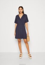 Z62T168 Women Anna Field Jersey Dress Dark Blue - Image 2