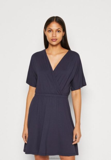 Z62T168 Women Anna Field Jersey Dress Dark Blue