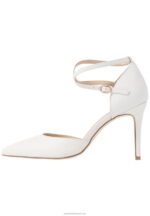 Z62T1693 Women Anna Field Leather Pumps High Heels White - Image 2