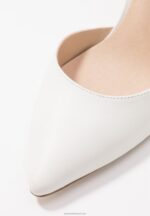 Z62T1693 Women Anna Field Leather Pumps High Heels White - Image 3