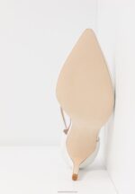 Z62T1693 Women Anna Field Leather Pumps High Heels White - Image 7