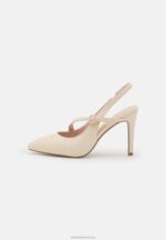 Z62T1694 Women Anna Field Leather Classic Heels Off White - Image 2