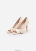 Z62T1695 Women Anna Field Leather Classic Heels White - Image 3