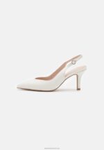 Z62T1696 Women Anna Field Leather Classic Heels White - Image 2