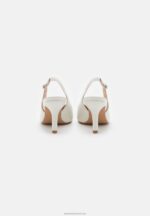 Z62T1696 Women Anna Field Leather Classic Heels White - Image 4