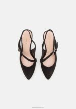 Z62T1699 Women Anna Field Leather Classic Heels Black - Image 6