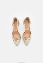 Z62T1702 Women Anna Field Classic Heels Gold - Image 6