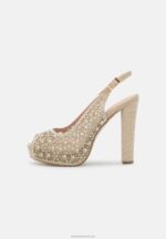Z62T1706 Women Anna Field Platform Heels Gold - Image 2