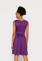 Z62T170 Women Anna Field Jersey Dress Purple - Image 3