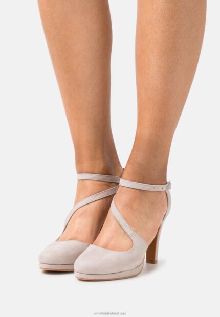 Z62T1726 Women Anna Field High Heels Light Grey