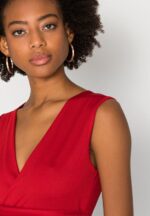 Z62T172 Women Anna Field Jersey Dress Red - Image 5