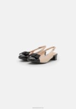 Z62T1730 Women Anna Field Classic Heels Beige/Black - Image 3