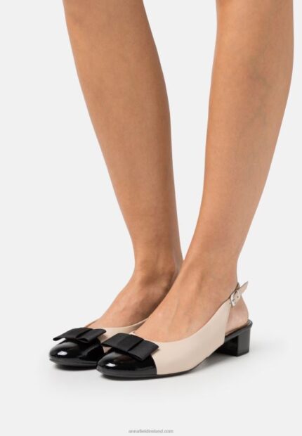 Z62T1730 Women Anna Field Classic Heels Beige/Black