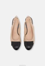 Z62T1730 Women Anna Field Classic Heels Beige/Black - Image 6