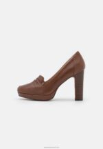 Z62T1742 Women Anna Field Platform Heels Cognac - Image 2