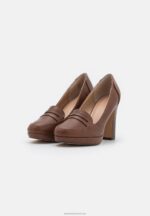 Z62T1742 Women Anna Field Platform Heels Cognac - Image 3