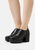 Z62T1746 Women Anna Field Lace-Up Heels Black