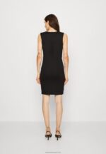 Z62T174 Women Anna Field Jersey Dress Black - Image 3